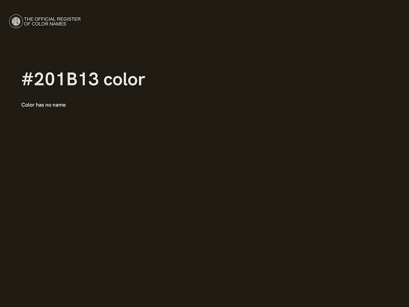 #201B13 color image