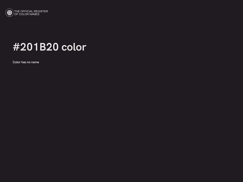 #201B20 color image