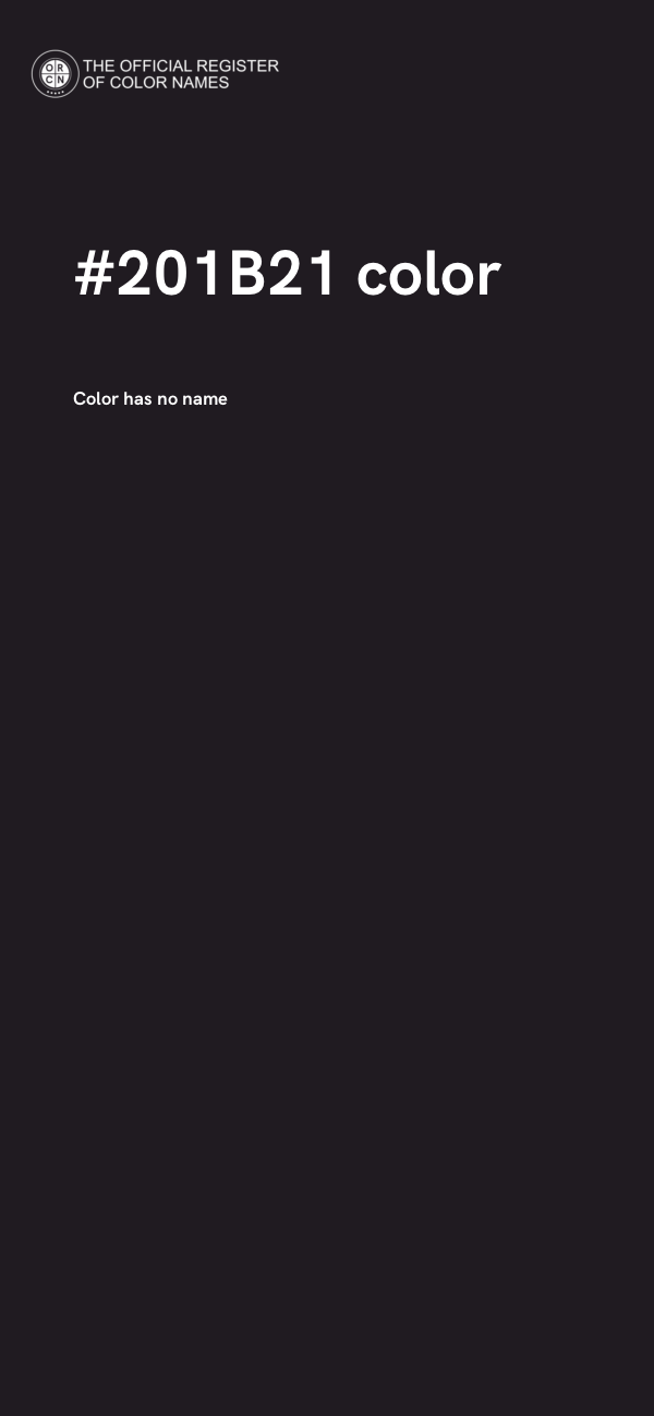 #201B21 color image