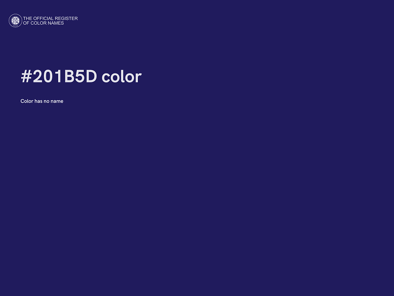 #201B5D color image