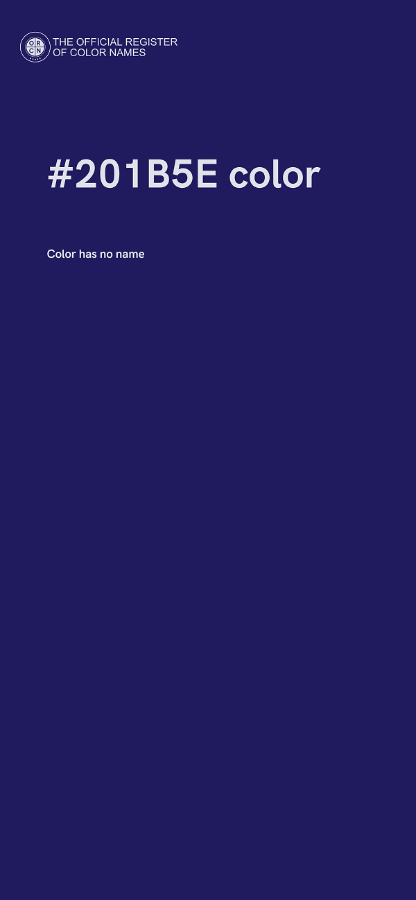 #201B5E color image