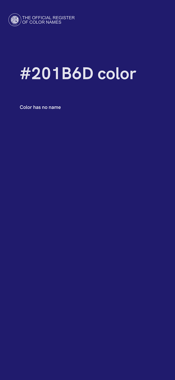 #201B6D color image