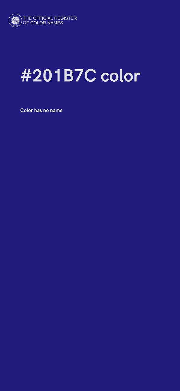 #201B7C color image
