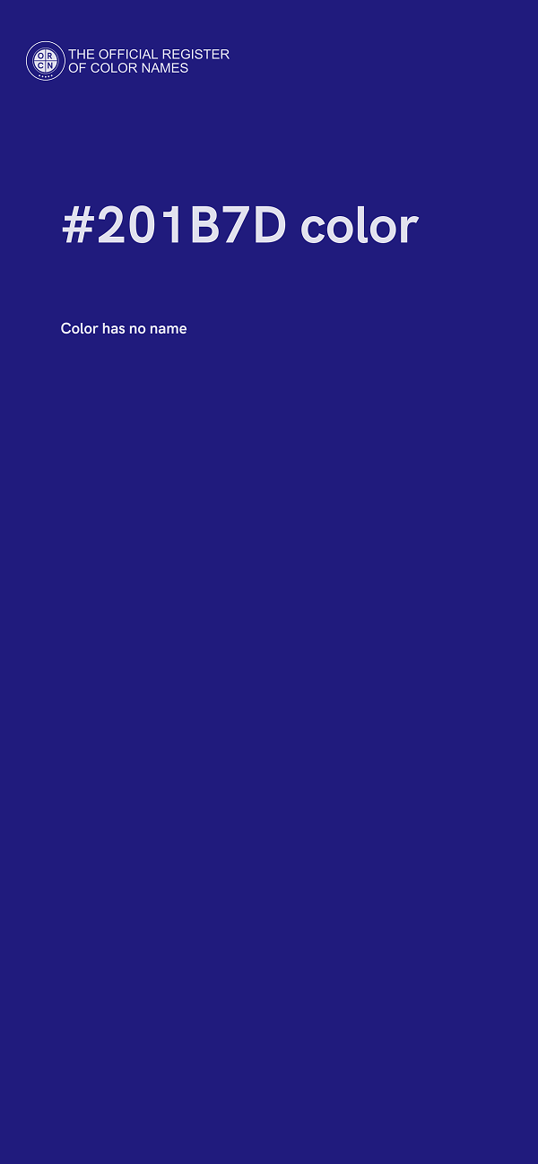 #201B7D color image