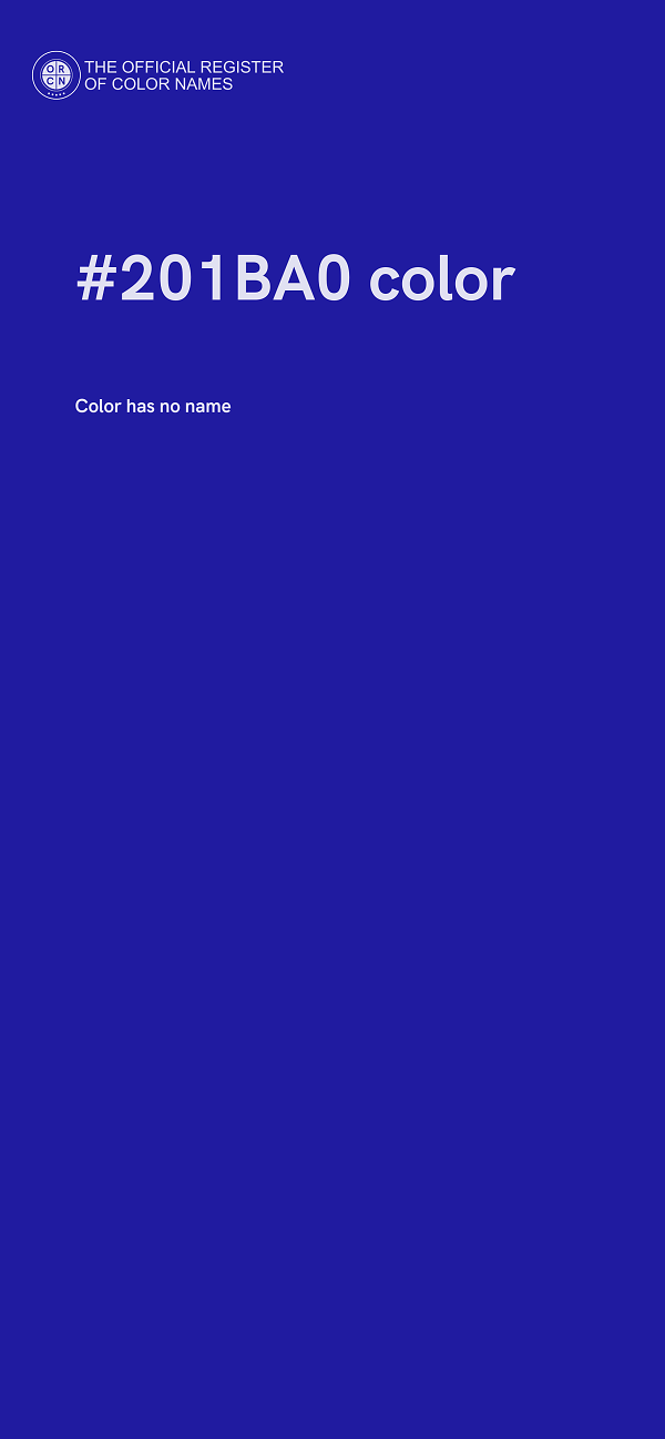 #201BA0 color image