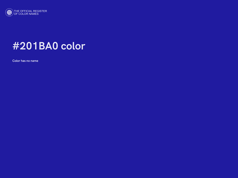 #201BA0 color image