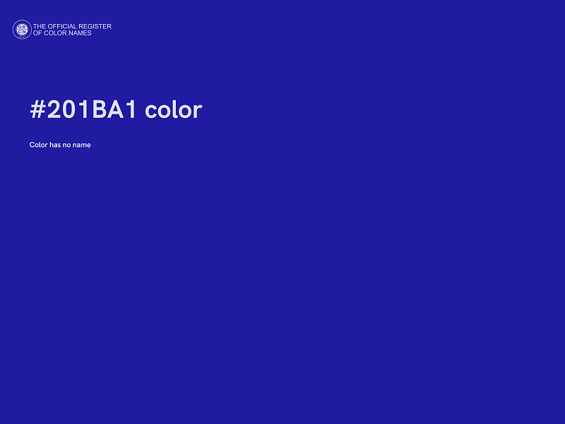 #201BA1 color image