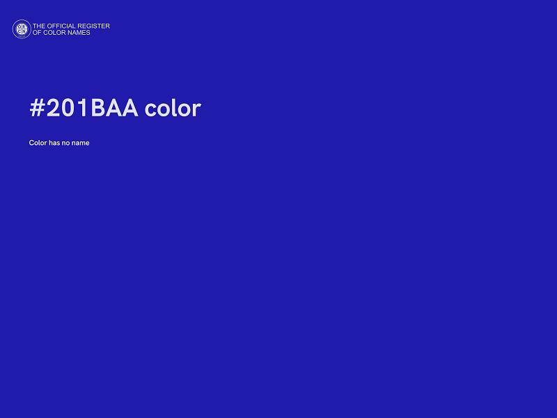 #201BAA color image