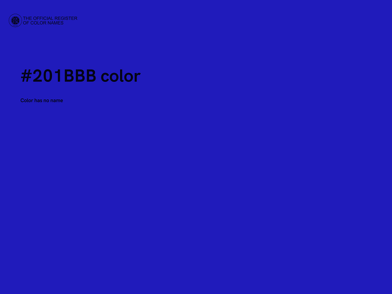 #201BBB color image