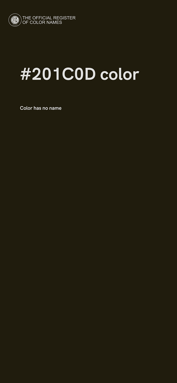 #201C0D color image