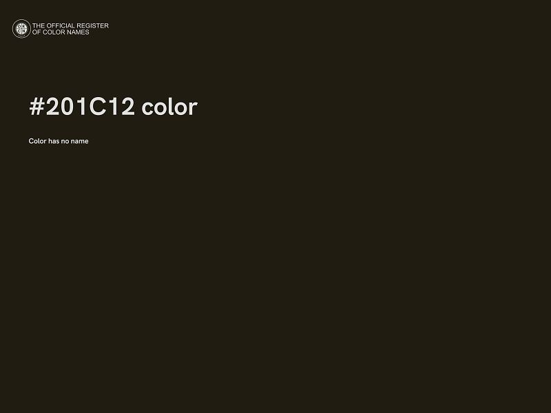 #201C12 color image