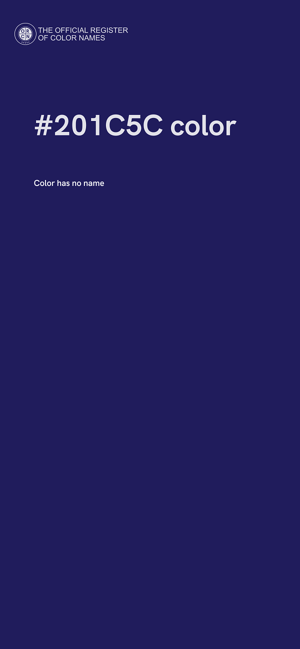 #201C5C color image