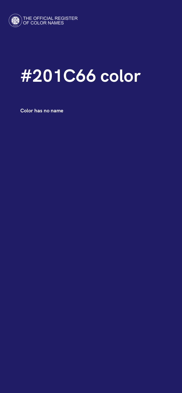 #201C66 color image