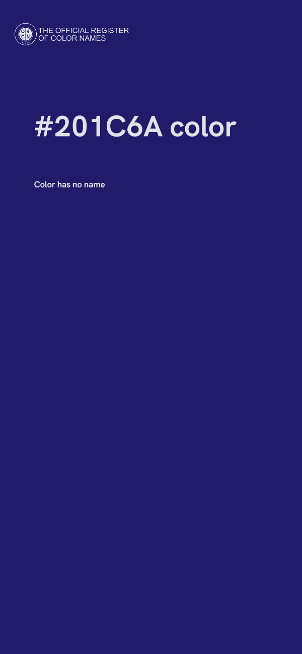 #201C6A color image