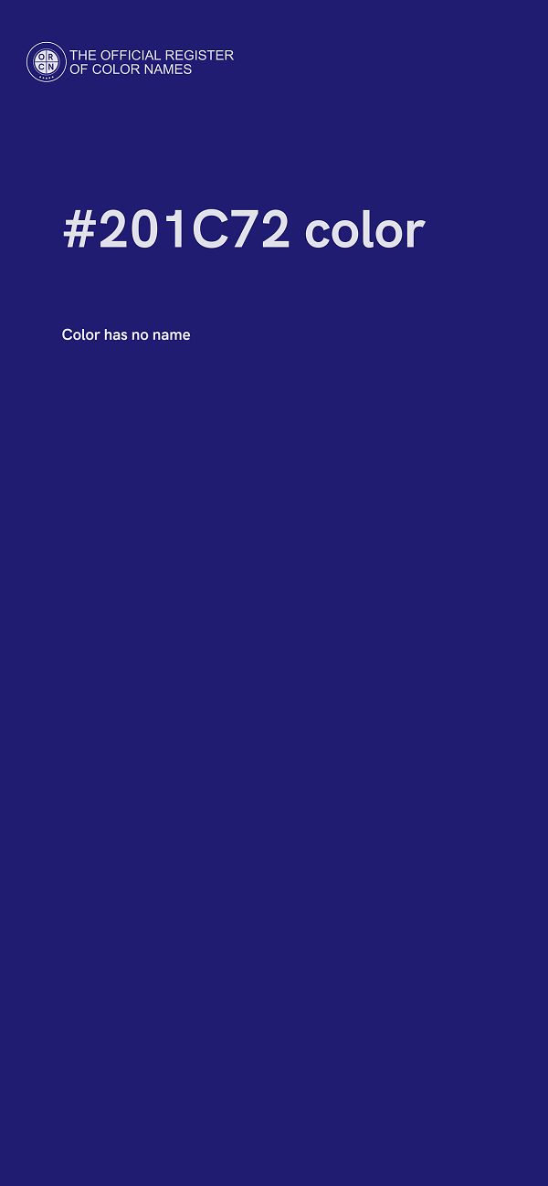 #201C72 color image