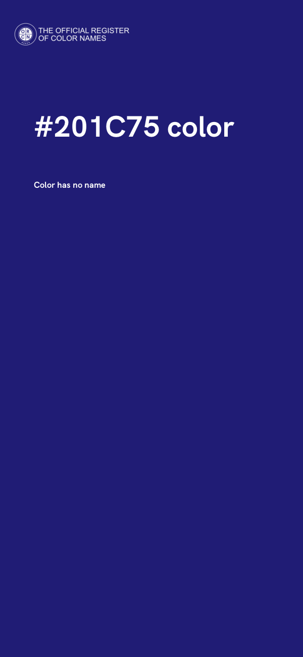#201C75 color image