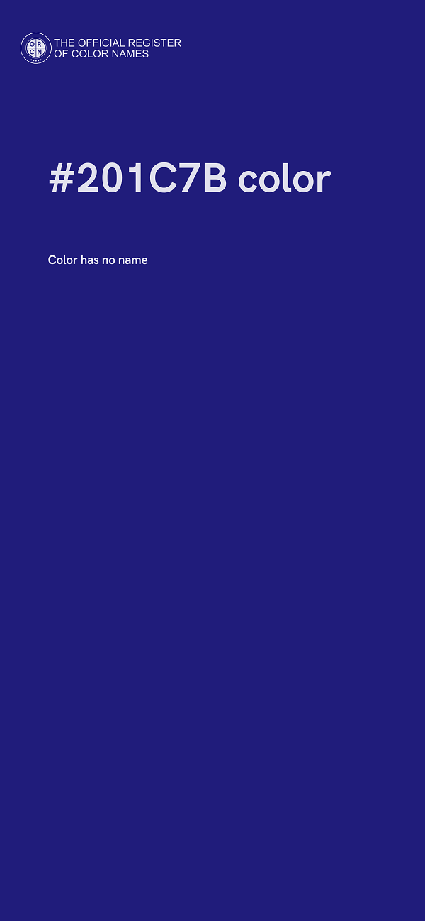 #201C7B color image