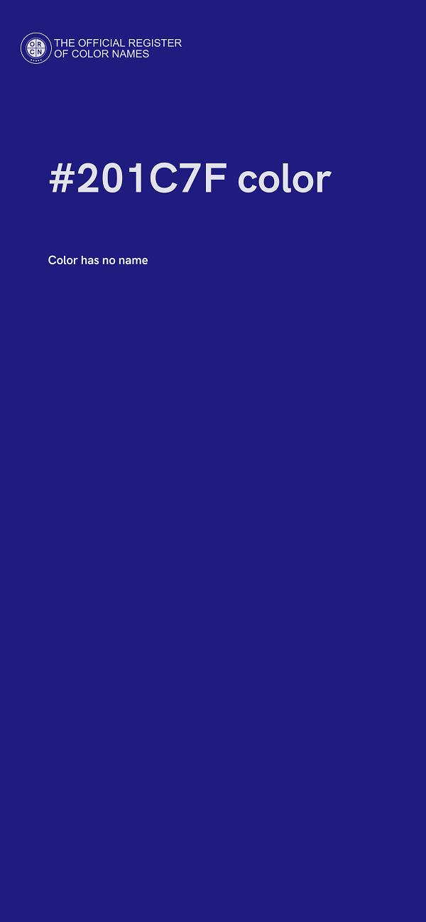 #201C7F color image