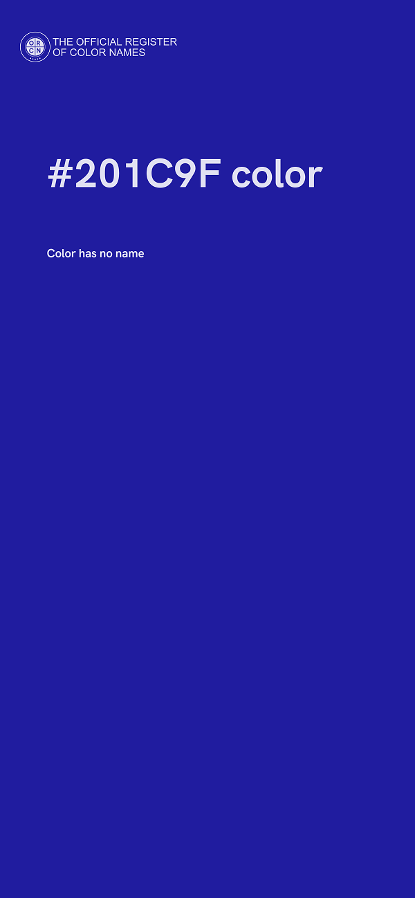 #201C9F color image