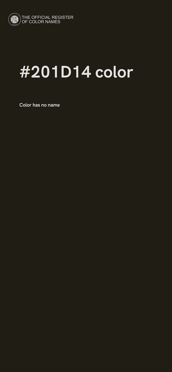 #201D14 color image