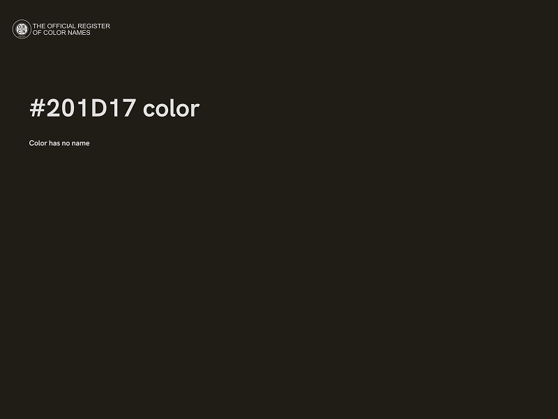 #201D17 color image