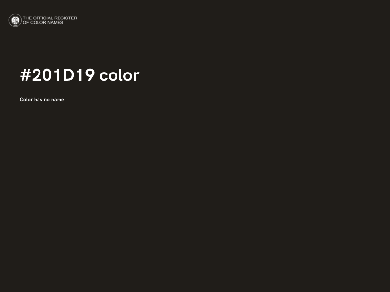 #201D19 color image