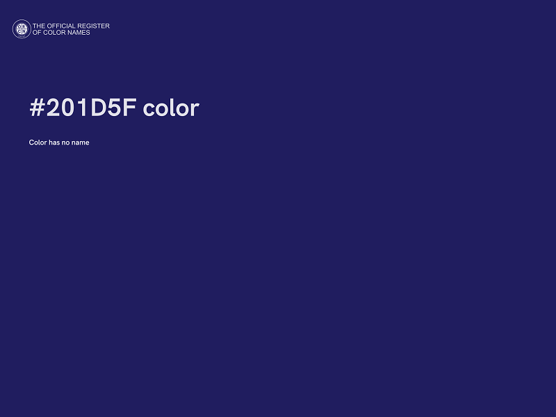 #201D5F color image