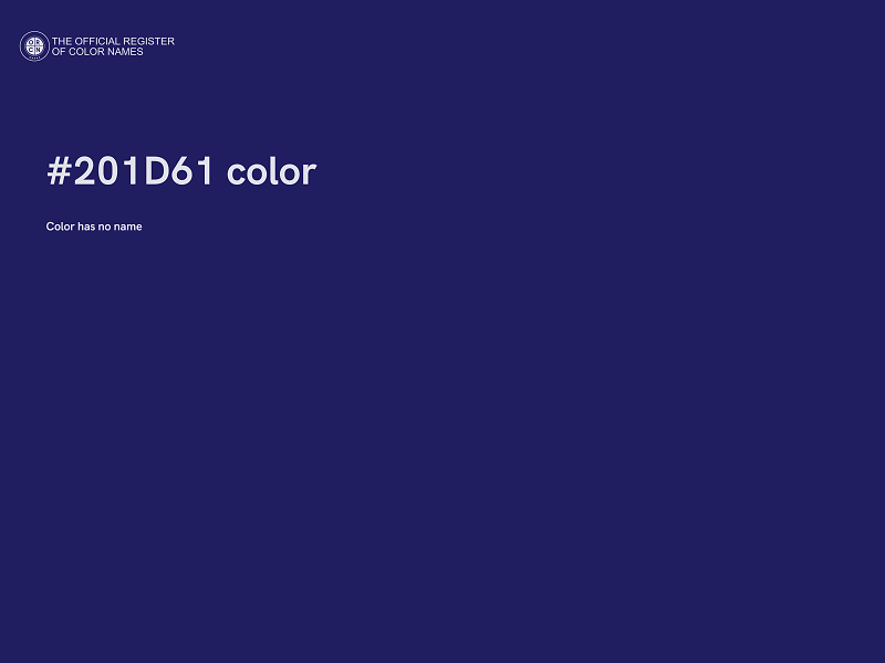 #201D61 color image