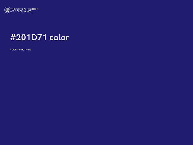 #201D71 color image