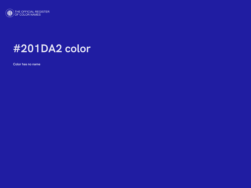 #201DA2 color image
