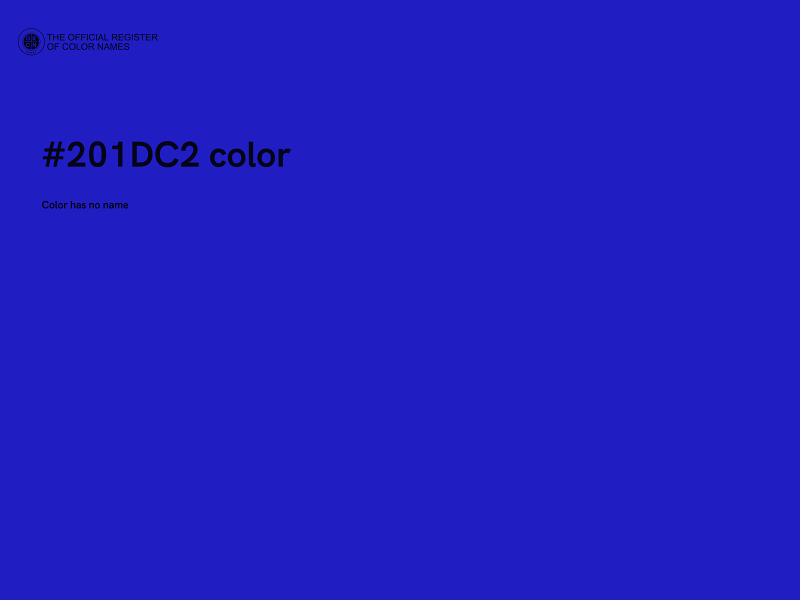 #201DC2 color image