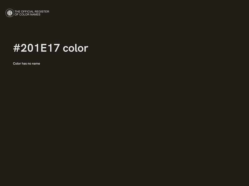 #201E17 color image