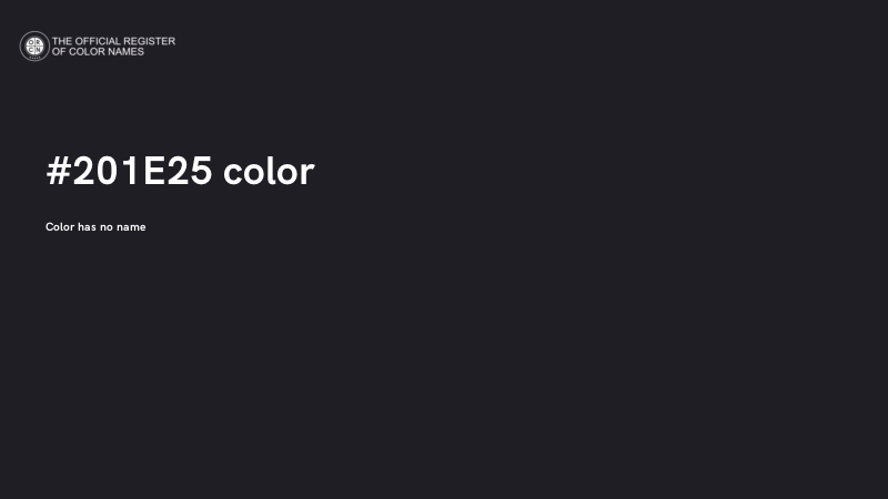 #201E25 color image
