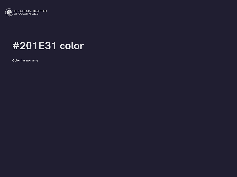 #201E31 color image