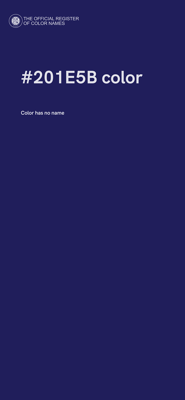 #201E5B color image