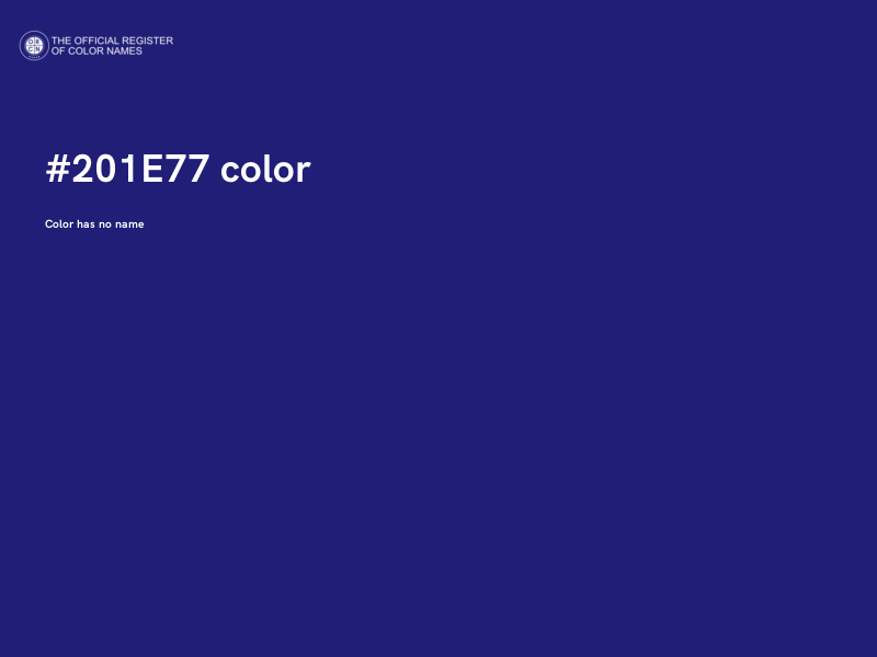 #201E77 color image