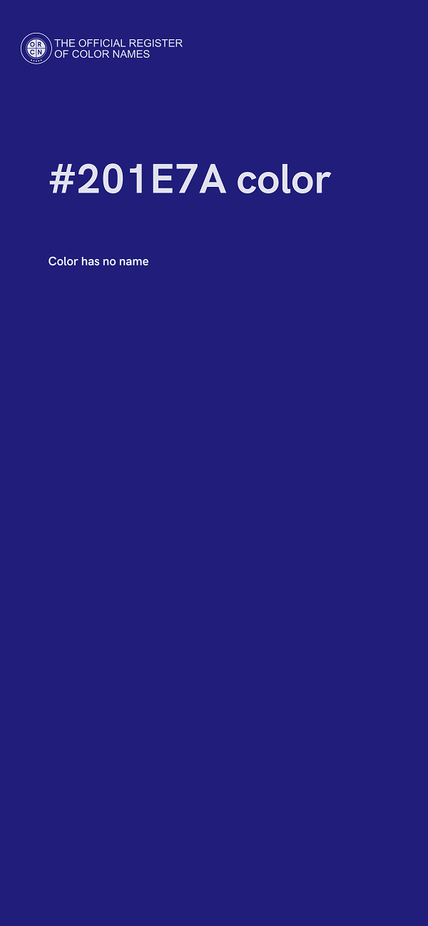 #201E7A color image