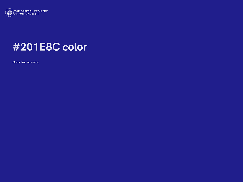 #201E8C color image