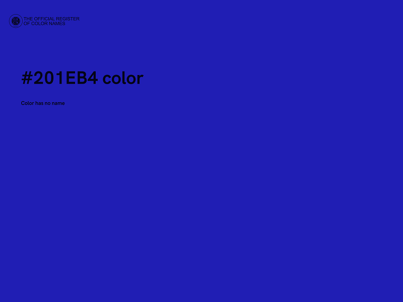 #201EB4 color image