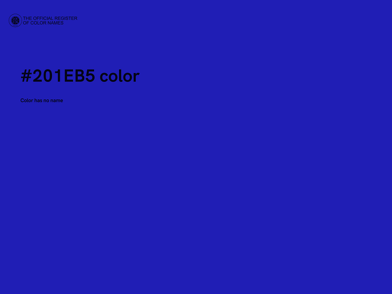 #201EB5 color image