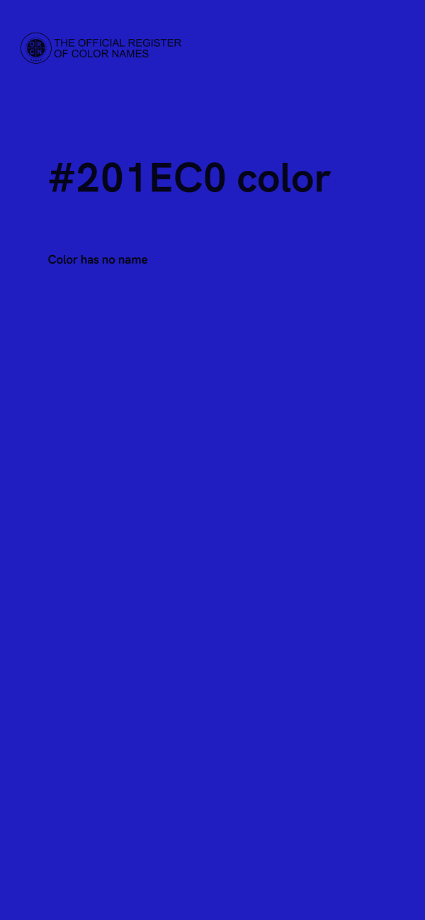 #201EC0 color image