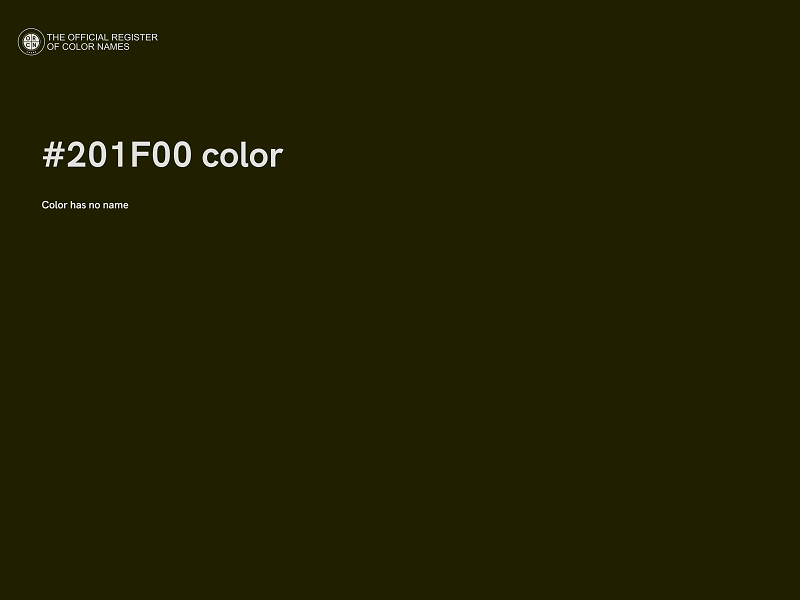 #201F00 color image