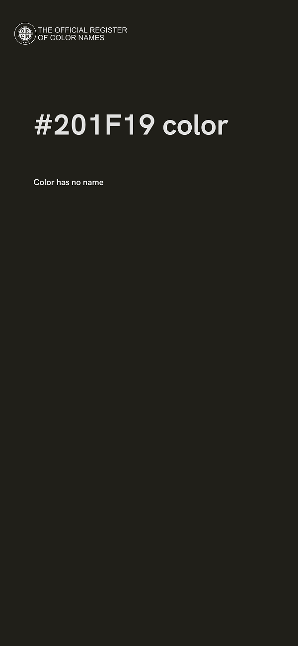 #201F19 color image