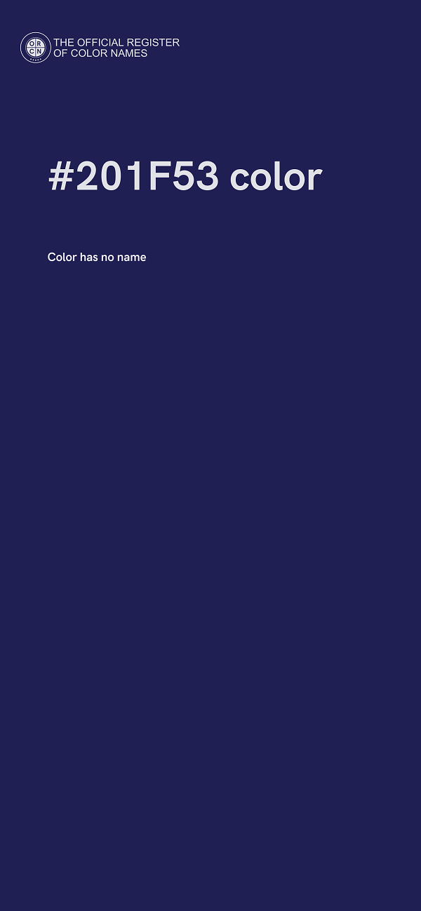 #201F53 color image
