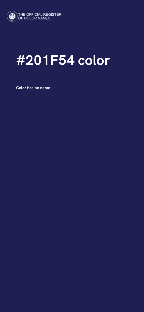 #201F54 color image