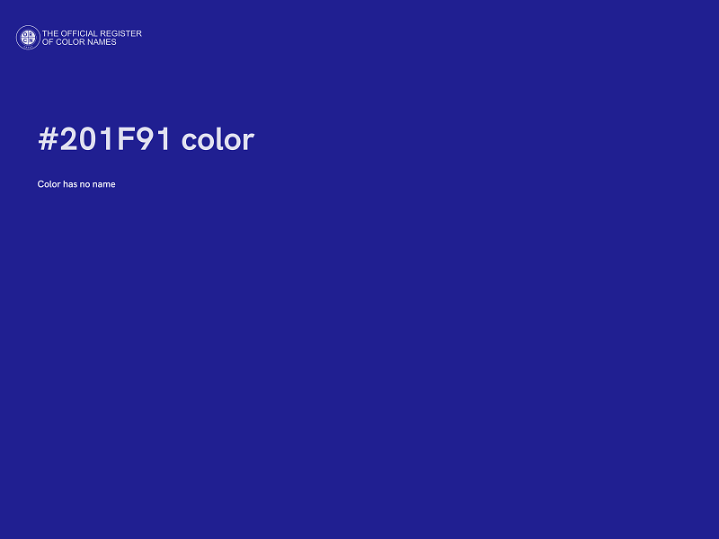 #201F91 color image