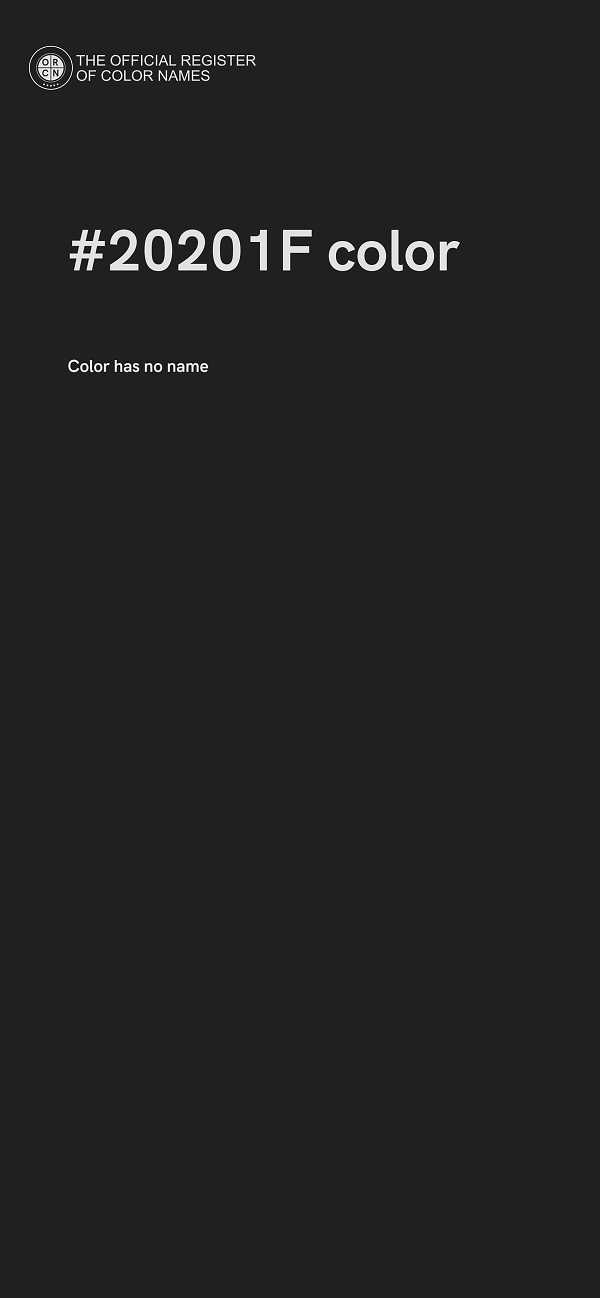 #20201F color image