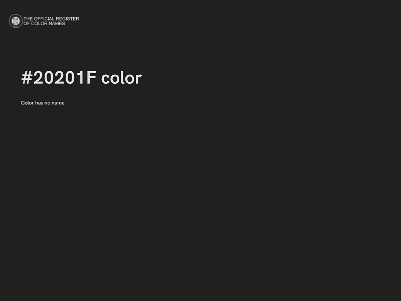 #20201F color image