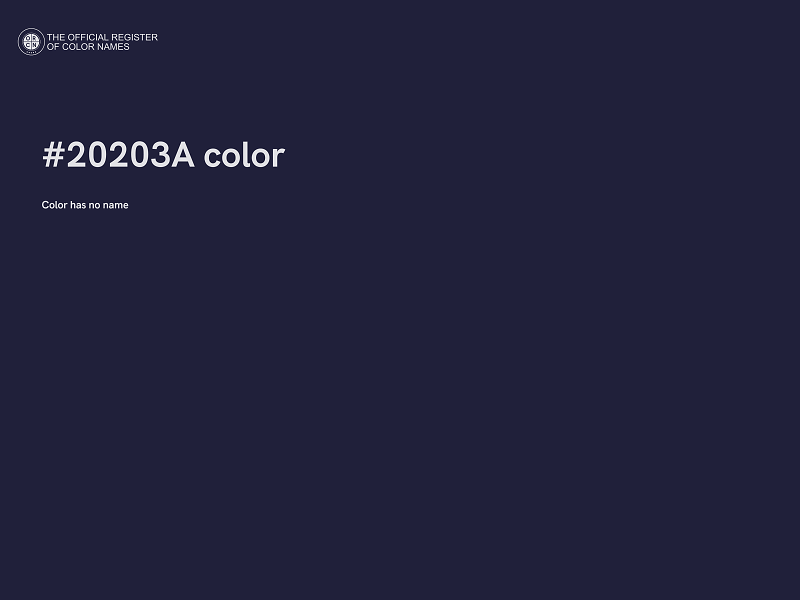 #20203A color image