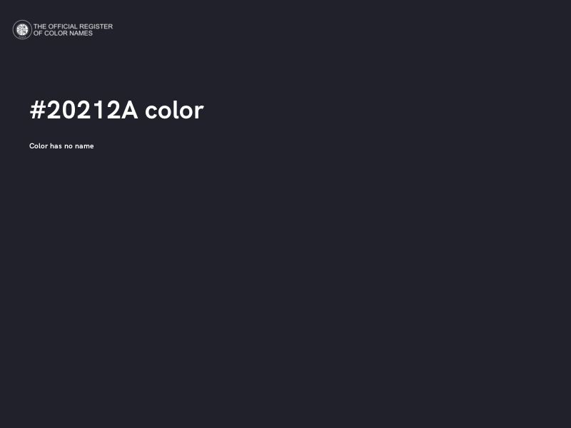 #20212A color image